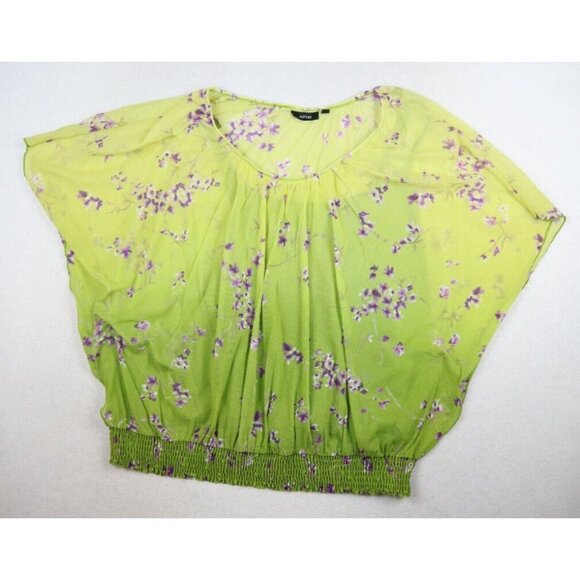 APT. 9 - WOMEN'S GREEN FLORAL PRINT TOP & CAMI SET - SIZE 1X - Picture 3 of 7